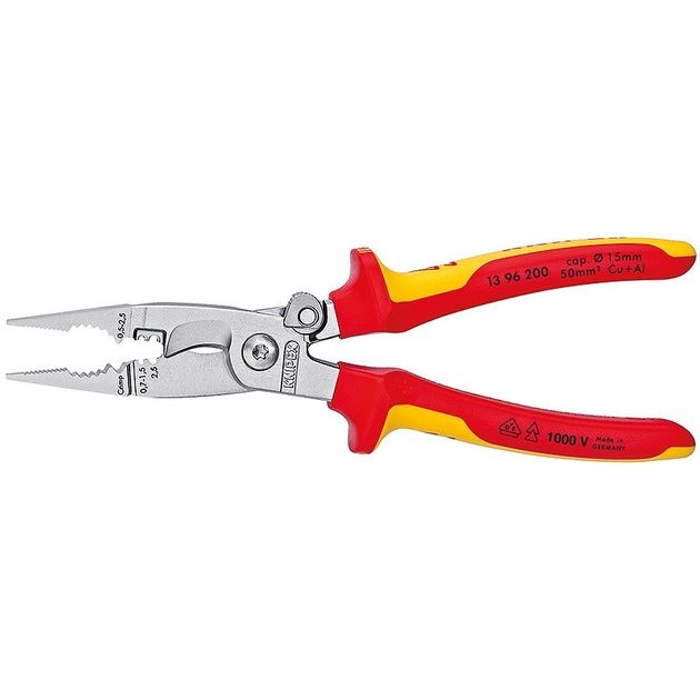Багатофункціональні кліщі для електромонтажних робіт KNIPEX 13 96 200 (13 96 200 ), фото  | SNABZHENIE.com.ua