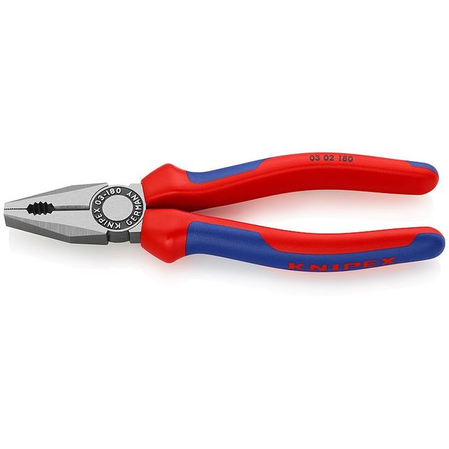 Плоскогубці комбіновані KNIPEX 03 02 180 (03 02 180 ), фото  | SNABZHENIE.com.ua