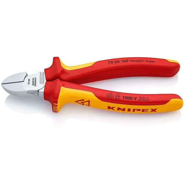 Кусачки бокові KNIPEX 70 06 160 (70 06 160 ), фото  | SNABZHENIE.com.ua