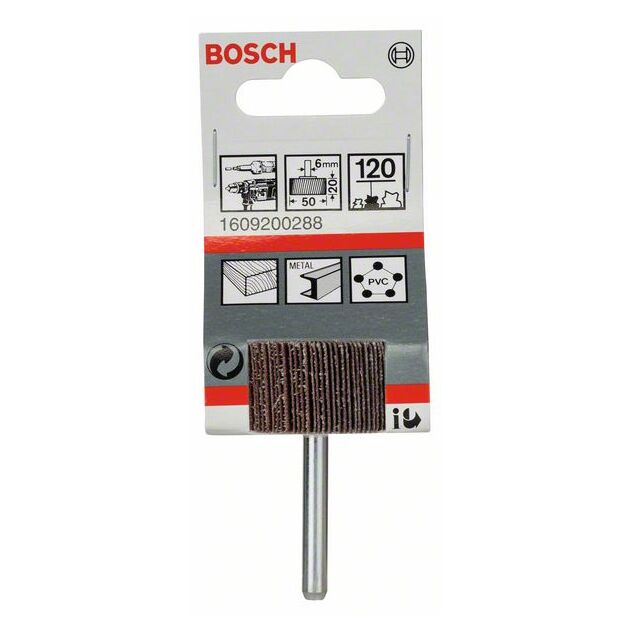 Круги шлифовальные 6 мм, 120, 50 мм, 20 мм BOSCH, фото , изображение 2 | SNABZHENIE.com.ua