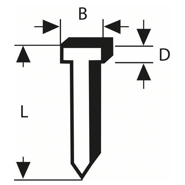 Цвяхи тип 47 1,8 x 1,27 x 26 мм BOSCH, фото , зображення 3 | SNABZHENIE.com.ua