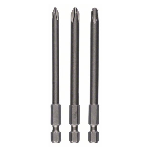 Набор бит для закручивания Extra-Hart PH1; PH2; PH3 (3 шт.) 152 мм BOSCH, фото  | SNABZHENIE.com.ua