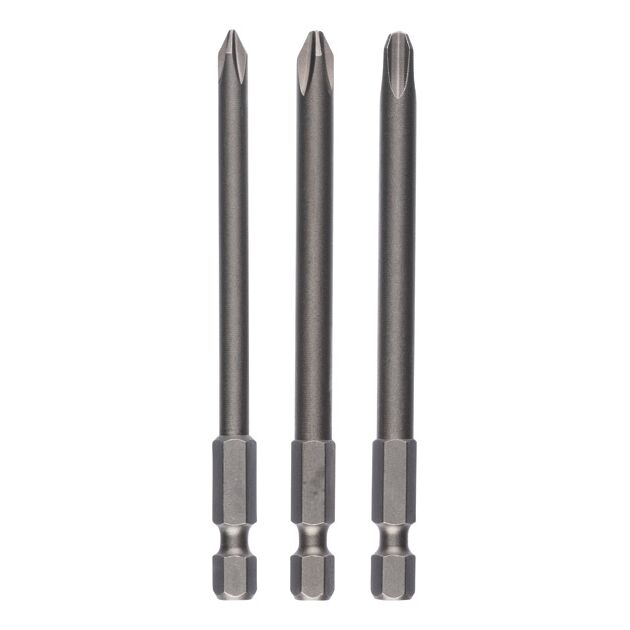 Набор бит для закручивания Extra-Hart PH1; PH2; PH3 (3 шт.) 152 мм BOSCH, фото  | SNABZHENIE.com.ua