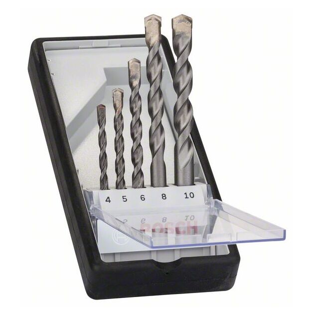 Набор из 5 свердел по бетону Bosch Robust Line, CYL, 3-10 мм, фото  | SNABZHENIE.com.ua