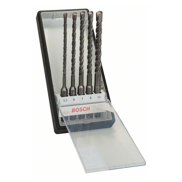 Набор ударных свердел BOSCH Robust Line SDS plus 5-10 мм, 5 шт., фото  | SNABZHENIE.com.ua