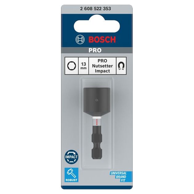 Ударный торцевой ключ с контролем, 1 шт. BOSCH, фото  | SNABZHENIE.com.ua