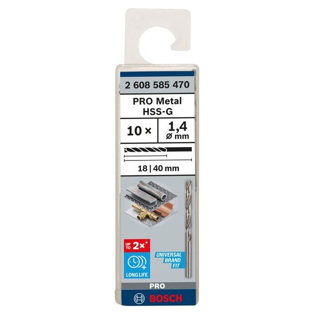 Свердло по металлу HSS-G, DIN 338, 1,4 x 18 x 40 мм, BOSCH, фото  | SNABZHENIE.com.ua