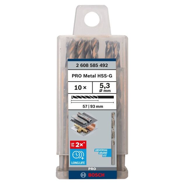 Сверло по металлу HSS-G, DIN 338, 5,3 x 52 x 86 мм BOSCH, фото  | SNABZHENIE.com.ua