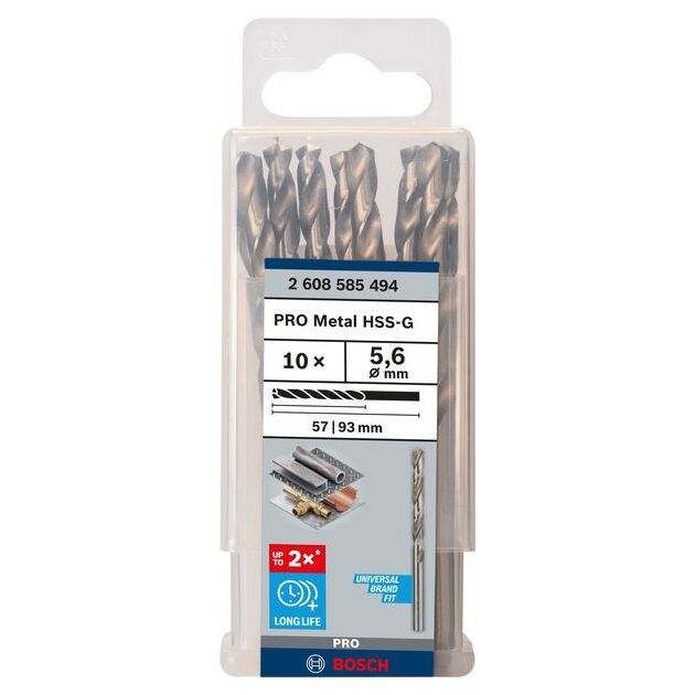 Сверла по металлу из быстрорежущей стали HSS-G, DIN 338, 5,6 мм, BOSCH, фото  | SNABZHENIE.com.ua