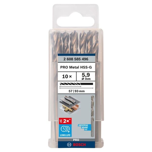 Сверло по металлу HSS-G, DIN 338, 5,9 x 57 x 93 мм, BOSCH, фото  | SNABZHENIE.com.ua