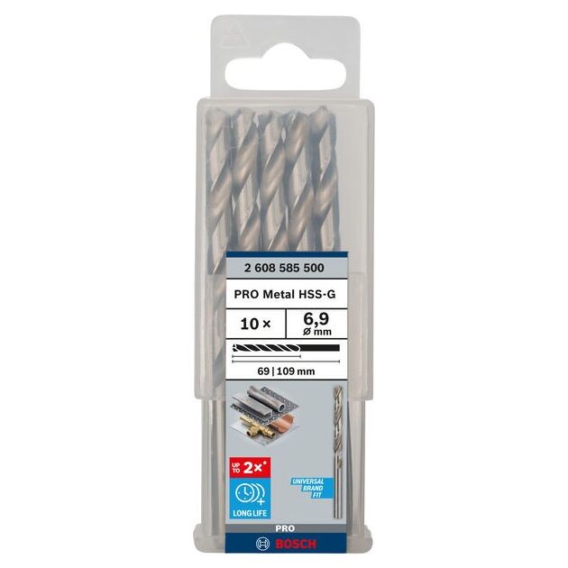 Сверло по металлу HSS-G, DIN 338, 6,9 x 69 x 109 мм BOSCH, фото  | SNABZHENIE.com.ua
