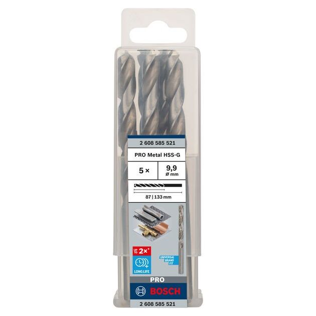Сверла по металлу из быстрорежущей стали HSS-G, DIN 338, 9,9 мм, BOSCH, фото  | SNABZHENIE.com.ua