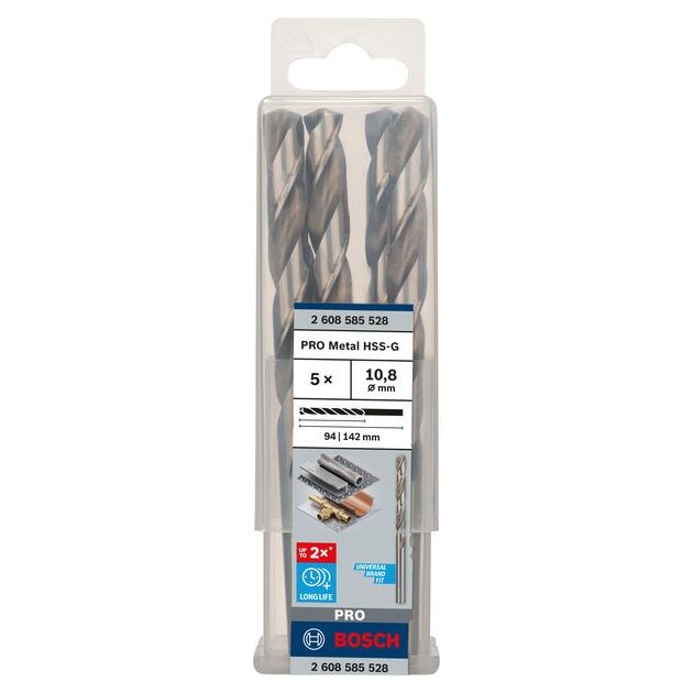 Сверла по металлу из быстрорежущей стали HSS-G, DIN 338, 10.8 мм, фото  | SNABZHENIE.com.ua