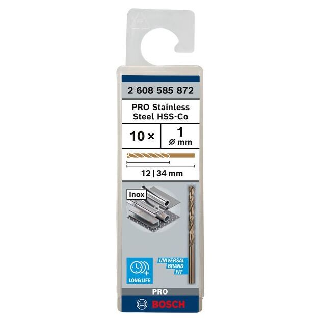 Свердло по металлу HSS-Co, DIN 338, 1x12x34 мм, BOSCH, фото  | SNABZHENIE.com.ua