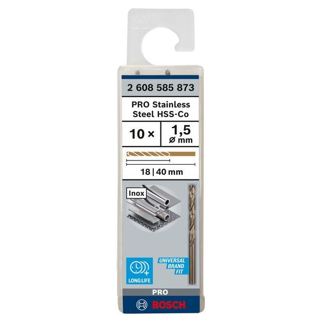 Сверла по металлу HSS-Co, DIN 338, 1,5 x 18 x 40 мм, BOSCH, фото  | SNABZHENIE.com.ua