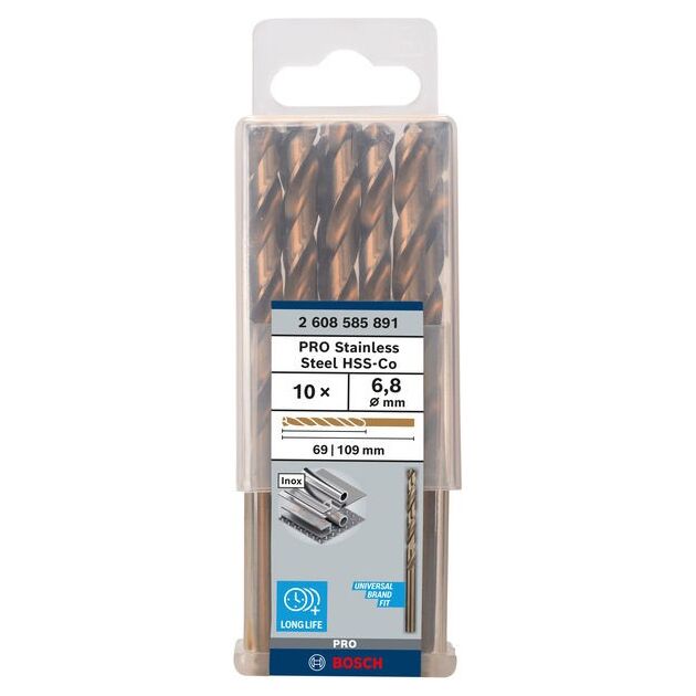 Сверло по металлу HSS-Co, DIN 338, 6,8 x 69 x 109 мм, BOSCH, фото  | SNABZHENIE.com.ua