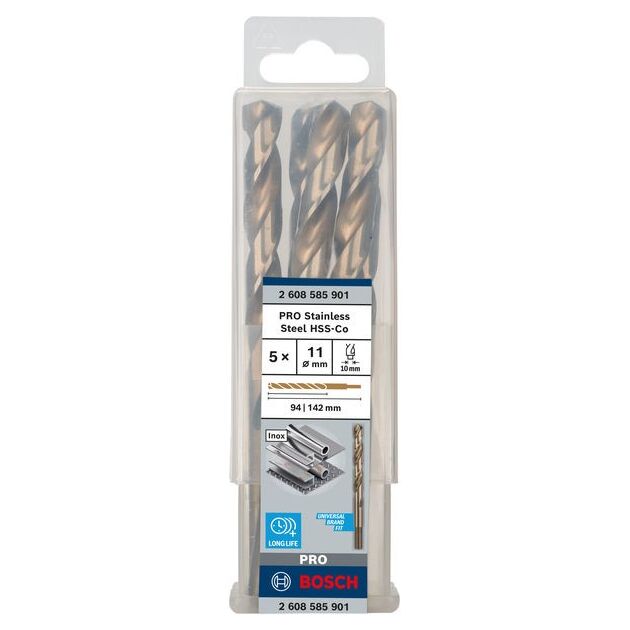 Сверло по металлу HSS-Co, DIN 338, 11x94x142 мм, BOSCH, фото  | SNABZHENIE.com.ua