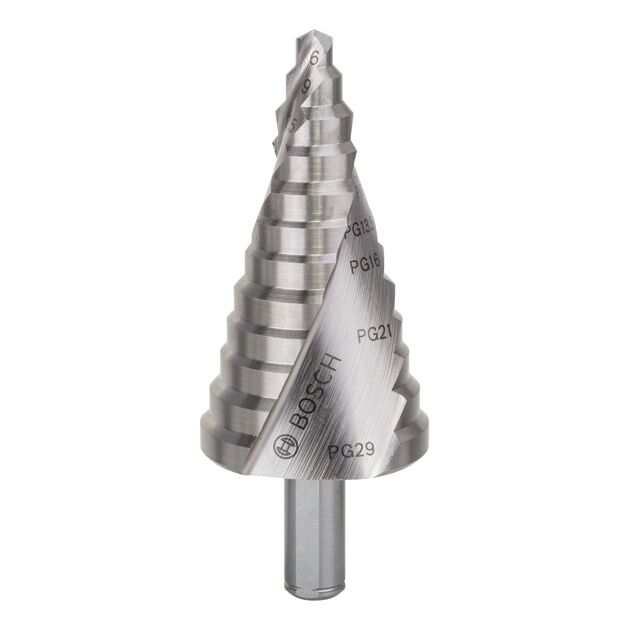 Свердла ступенчатые из быстрорежущей стали 6 - 37 мм, 10,0 мм, 93 мм BOSCH, фото  | SNABZHENIE.com.ua