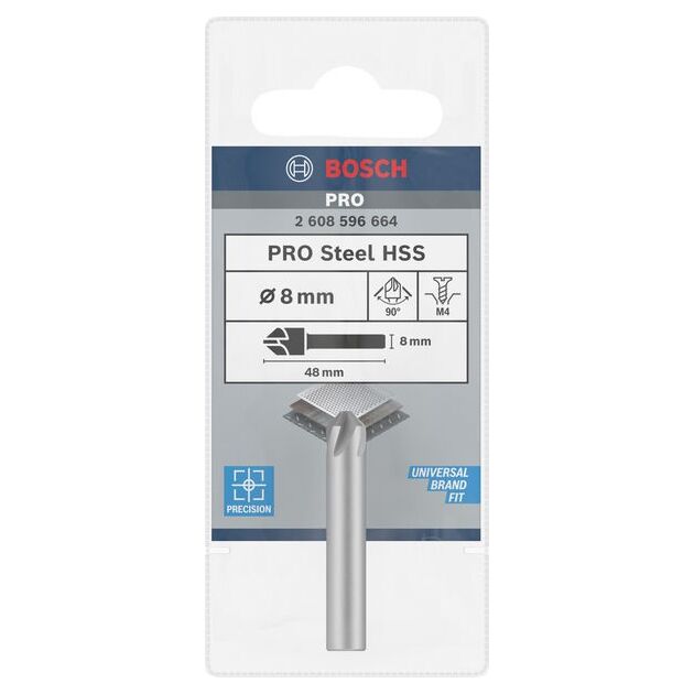 Зенкери конічні 8 мм, M4, 48 мм, BOSCH, фото  | SNABZHENIE.com.ua