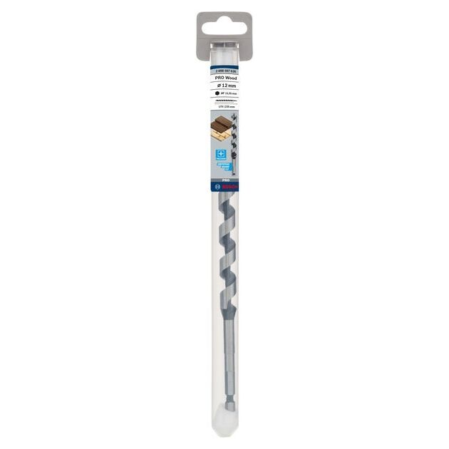 Гвинтові свердла Bosch по дереву, хвостовик 12 x 170 мм, d 6,35 мм, фото  | SNABZHENIE.com.ua