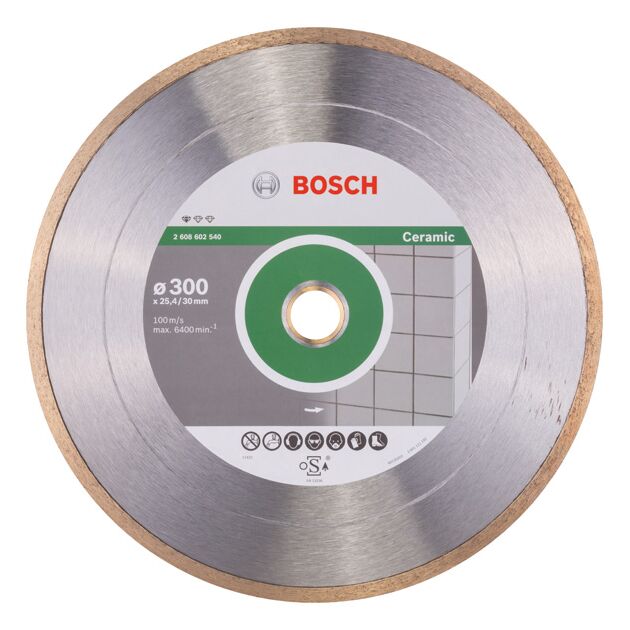 Алмазный отрезной диск BOSCH 300 x 30+25,40 x 2 x 7 мм для керамики, фото  | SNABZHENIE.com.ua