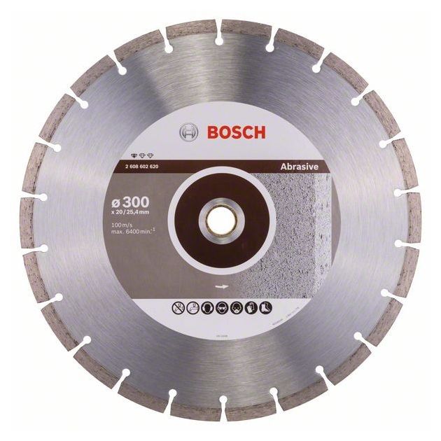 Алмазний відрізний круг Standard for Abrasive 300 x 20/25,40 x 2,8 x 10 мм BOSCH, фото  | SNABZHENIE.com.ua