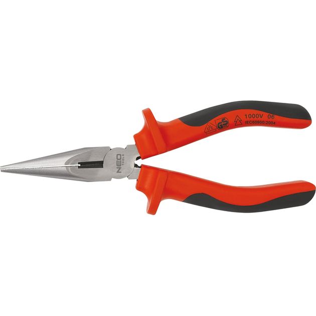 Плоскогубцы диэлектрические удлиненные 160 мм, 1000 В, NEO tools, фото  | SNABZHENIE.com.ua