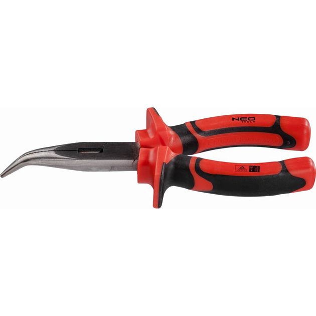 Диэлектрические изогнутые плоскогубцы 180 мм, 1000 В, NEO tools, фото  | SNABZHENIE.com.ua