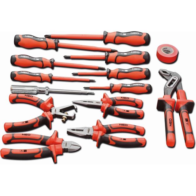 Набор диэлектрического инструмента с отвертками, 13 ед. NEO tools, фото  | SNABZHENIE.com.ua