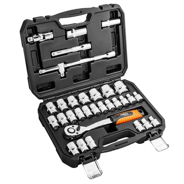 Сменные головки 32 шт. 1/2" CrV NEO (08-662), фото  | SNABZHENIE.com.ua