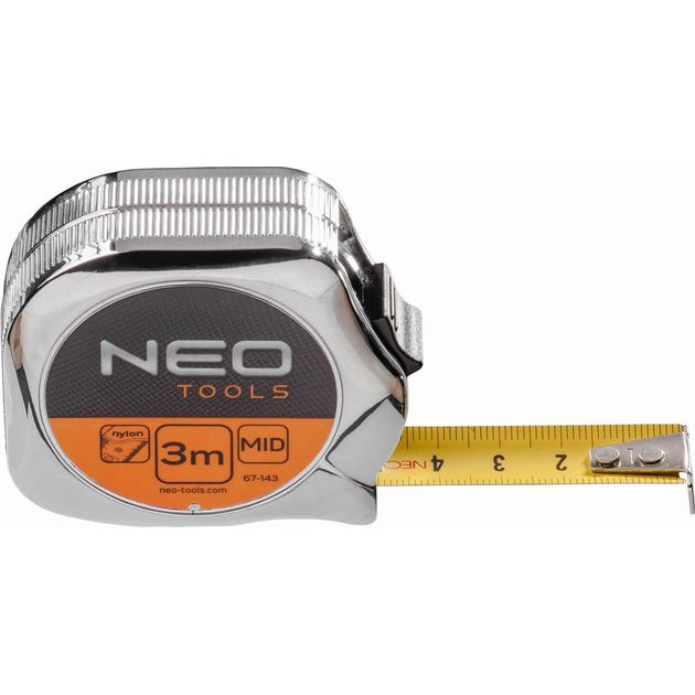 Рулетка стальная 3 м x 16 мм NEO tools (67-143), фото  | SNABZHENIE.com.ua