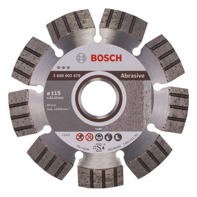 Алмазный отрезной диск Bosch 115 мм для абразивных материалов, фото  | SNABZHENIE.com.ua