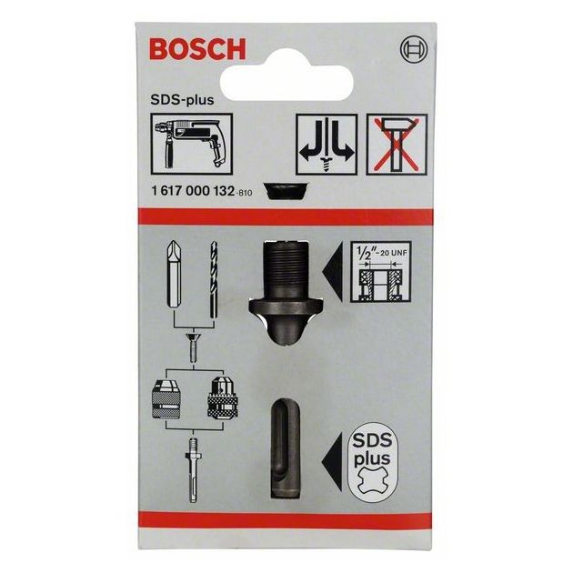 Хвостовик SDS plus для патронов 1/2-20 UNF BOSCH, фото , изображение 2 | SNABZHENIE.com.ua Хвостовик SDS plus для патронов 1/2-20 UNF BOSCH, фото , изображение 2 | SNABZHENIE.com.ua
