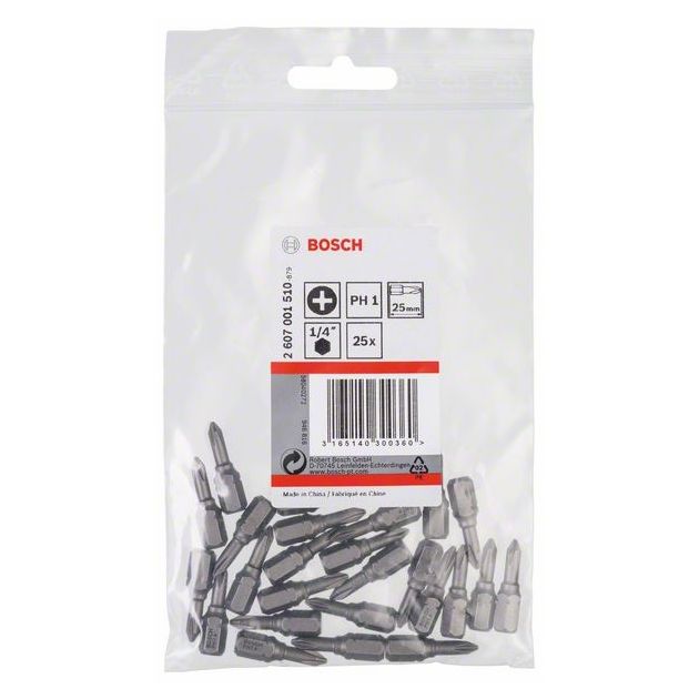 Насадка для загвинчування Extra-Hart PH 1, 25 мм BOSCH, фото , зображення 2 | SNABZHENIE.com.ua Насадка для загвинчування Extra-Hart PH 1, 25 мм BOSCH, фото , зображення 2 | SNABZHENIE.com.ua