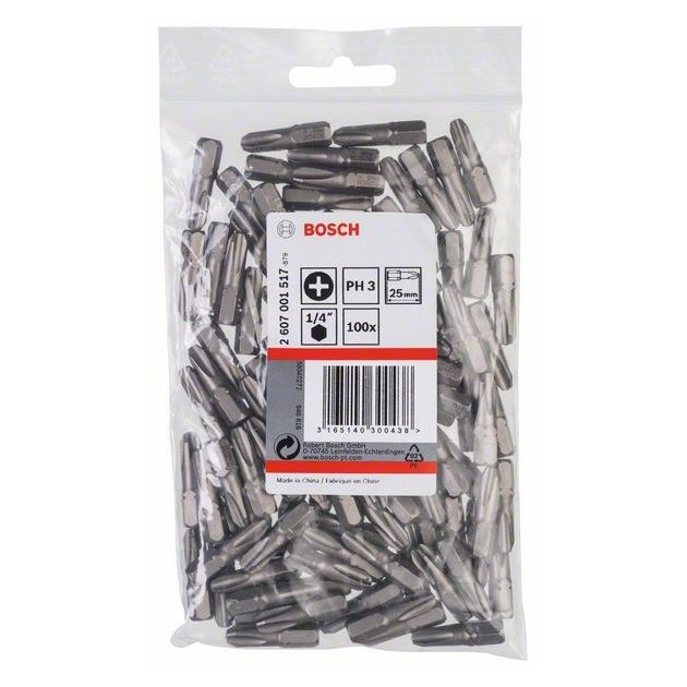 Насадка для загвинчування Extra-Hart PH 3, 25 мм BOSCH, фото , зображення 2 | SNABZHENIE.com.ua