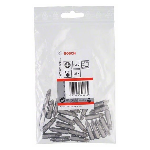 Насадка для загвинчування Extra-Hart PZ 2, 25 мм BOSCH, фото , зображення 2 | SNABZHENIE.com.ua