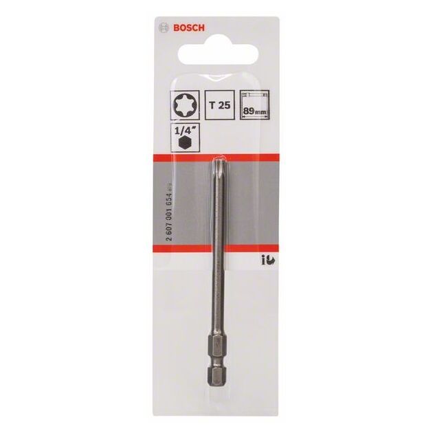 Насадка для загвинчування Extra-Hart T25, 89 мм BOSCH, фото , зображення 2 | SNABZHENIE.com.ua