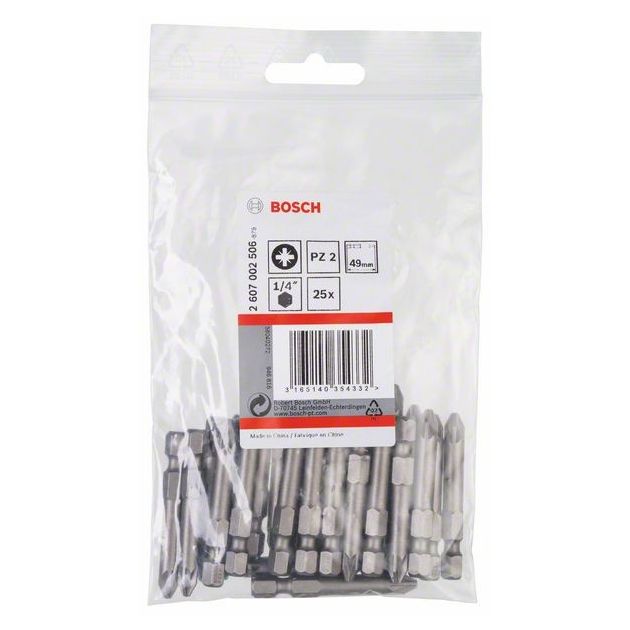 Насадка для загвинчування Extra-Hart PZ 2, 49 мм BOSCH, фото , зображення 2 | SNABZHENIE.com.ua