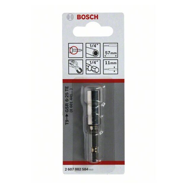 Універсальні тримачі 1/4, 57 мм, 11 мм BOSCH, фото , зображення 2 | SNABZHENIE.com.ua