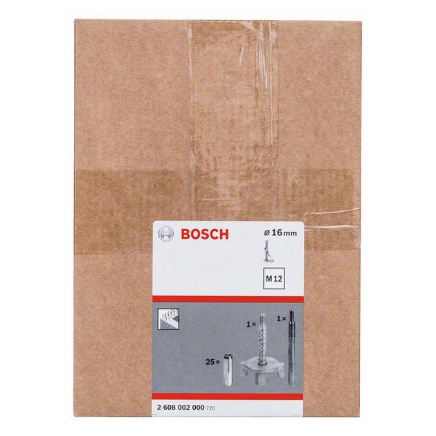 Набор крепежных элементов 16 мм BOSCH, фото , изображение 2 | SNABZHENIE.com.ua