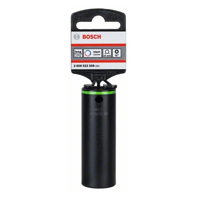 Торцевой ключ SW 21 мм, L 77 мм BOSCH, фото , изображение 2 | SNABZHENIE.com.ua