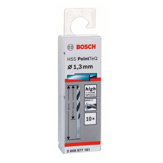Сверло спиральное HSS PointTeQ 1,3 мм BOSCH, фото , изображение 2 | SNABZHENIE.com.ua Сверло спиральное HSS PointTeQ 1,3 мм BOSCH, фото , изображение 2 | SNABZHENIE.com.ua