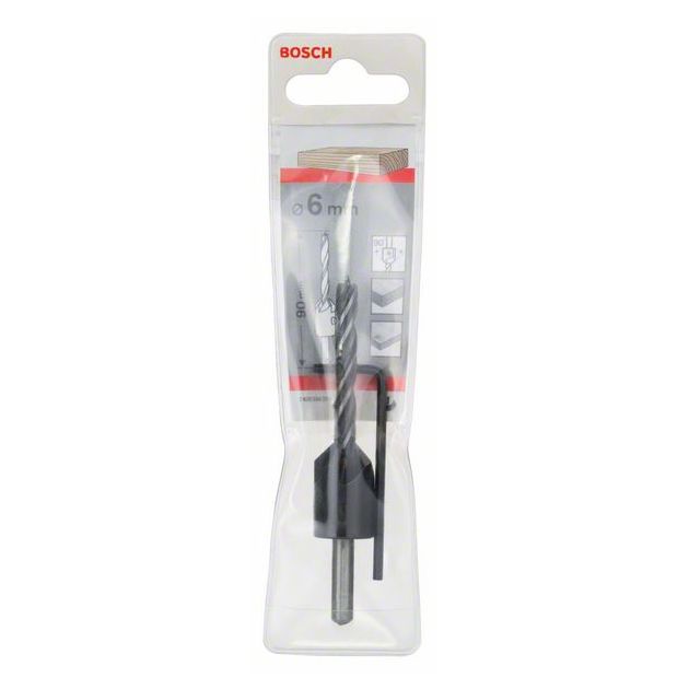 Сверло по дереву с зенкером 6 мм BOSCH, фото , изображение 2 | SNABZHENIE.com.ua