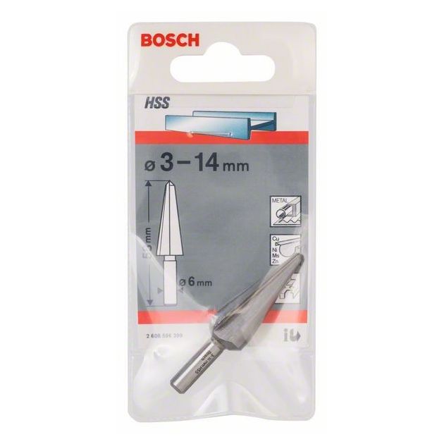 Свердла з малим кутом різання для листових металів циліндричні 3-14 мм, 58 мм, 6 мм BOSCH, фото , зображення 2 | SNABZHENIE.com.ua