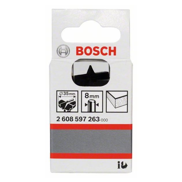 Свердла для гнезд под завесы без твердосплавных резцов 35x56 мм, d 8 мм BOSCH, фото , изображение 2 | SNABZHENIE.com.ua