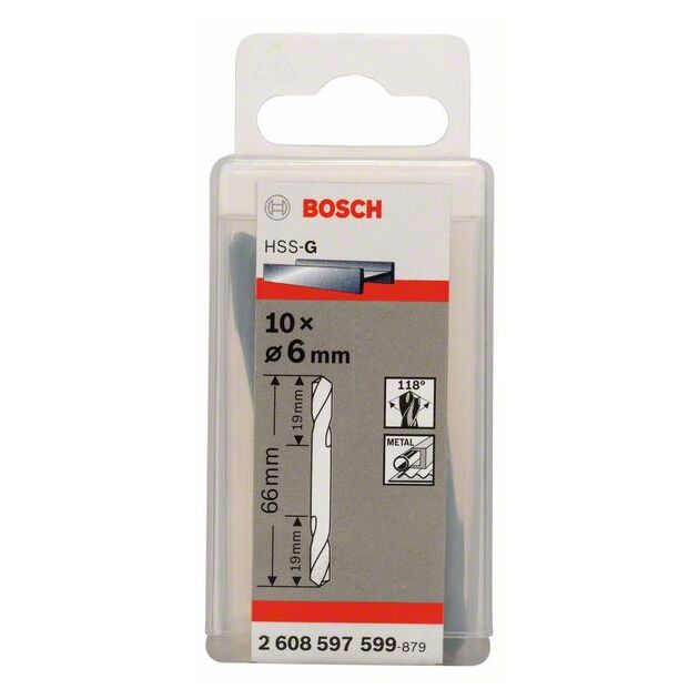Двусторонние сверла 6 x 19 x 66 мм BOSCH, фото , изображение 2 | SNABZHENIE.com.ua