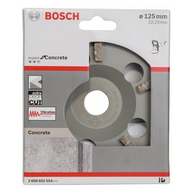 Алмазний чашковий шліфувальний круг Expert for Concrete Extra-Clean 125 x 22,23 x 4,5 мм BOSCH, фото , зображення 2 | SNABZHENIE.com.ua Алмазний чашковий шліфувальний круг Expert for Concrete Extra-Clean 125 x 22,23 x 4,5 мм BOSCH, фото , зображення 2 | SNABZHENIE.com.ua