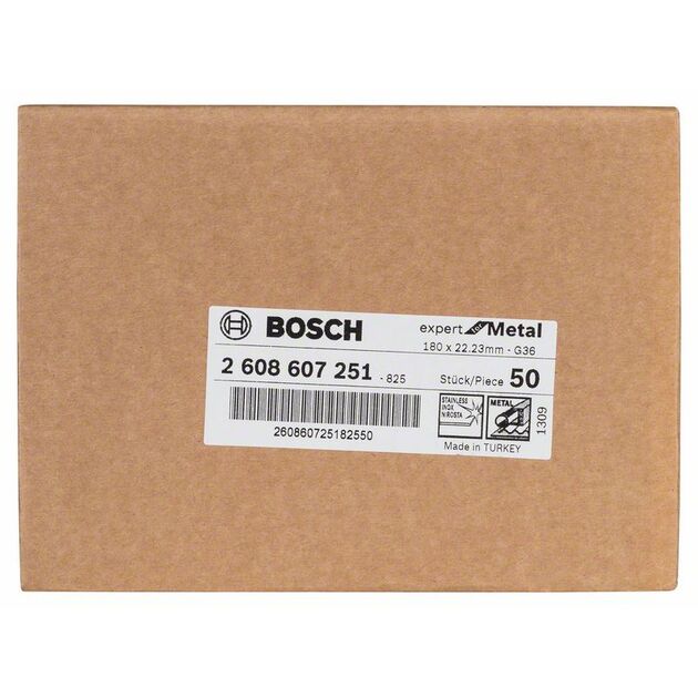 Шлифовальный круг на фибровой основе R444, 180 мм, зерно 36 BOSCH, фото , изображение 2 | SNABZHENIE.com.ua
