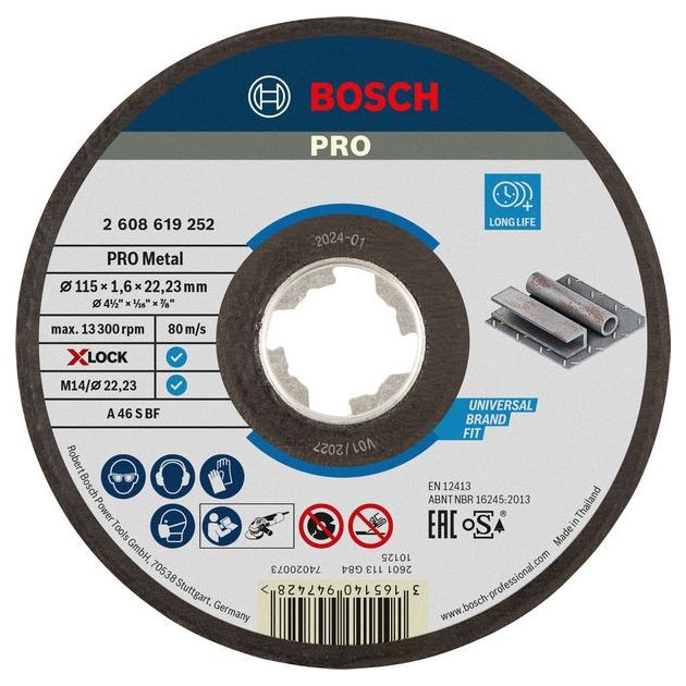 Диск отрезной X-LOCK Expert для металла 115 x 1,6 x 22,23, прямое резание, фото  | SNABZHENIE.com.ua