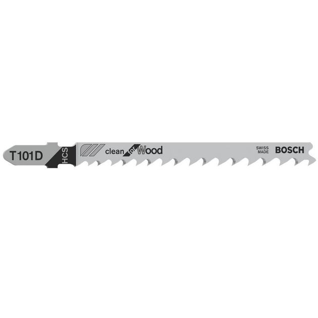 Лобзиковая пилка T 101 D Clean для дерева BOSCH, фото  | SNABZHENIE.com.ua